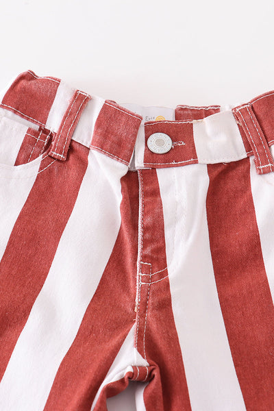 terracotta stripe denim jeans – HoneyBean terracotta stripe denim jeans – HoneyBean
