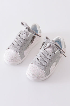Minky star glitter sneaker (toddler to big kids)