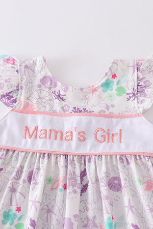 Mama's girl embroidery girl set