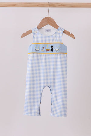 Blue nativity embroidery jonjon
