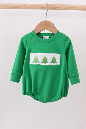 Forest Christmas tree embroidery bubble