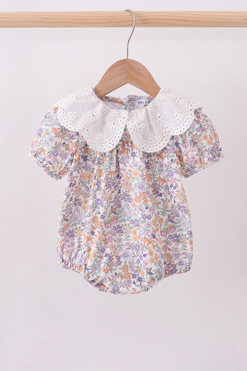 Purple floral lace bubble