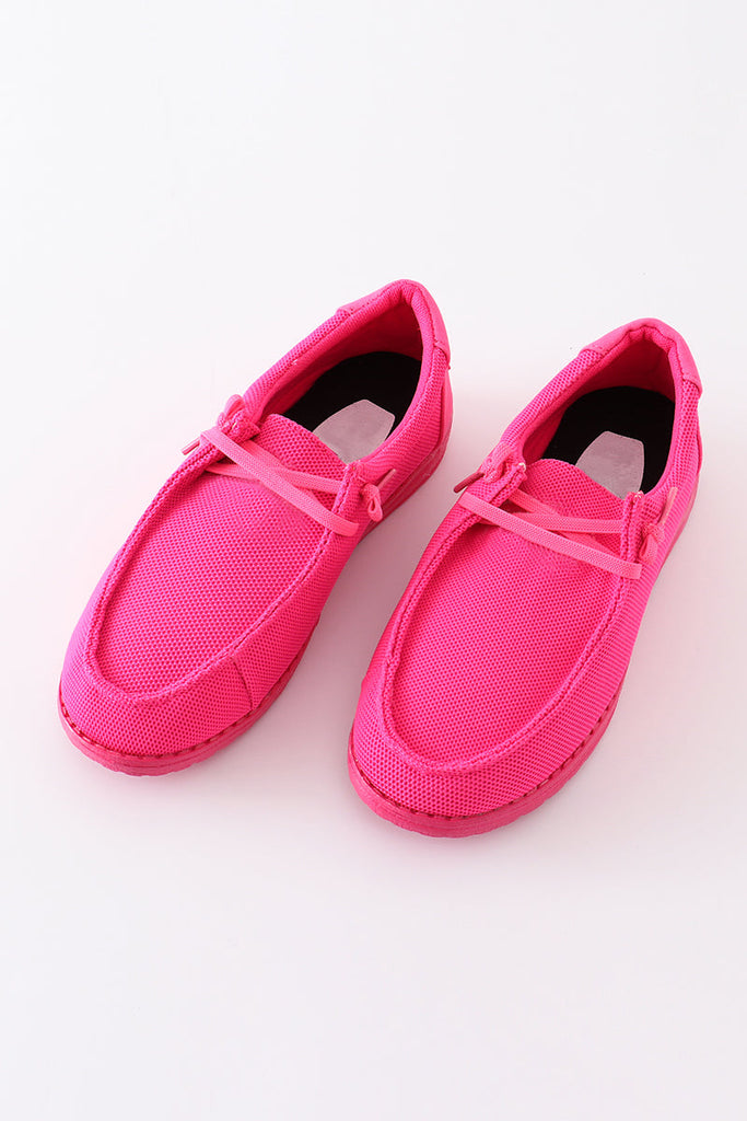 Pink canvas shoes mommy & me