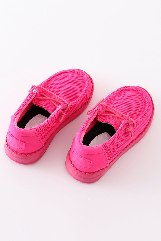 Pink canvas shoes mommy & me