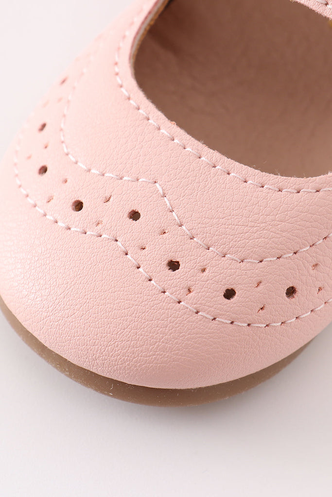 Pink vintage leather shoes