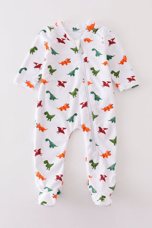 Dinosaur print baby boy sleepsuit