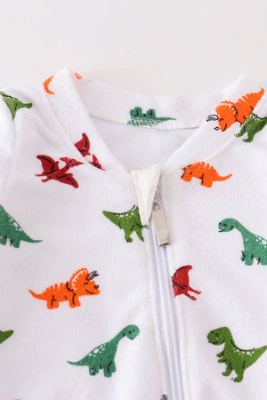 Dinosaur print baby boy sleepsuit