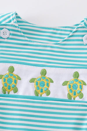 Striped print turtle embroidery boy jonjon