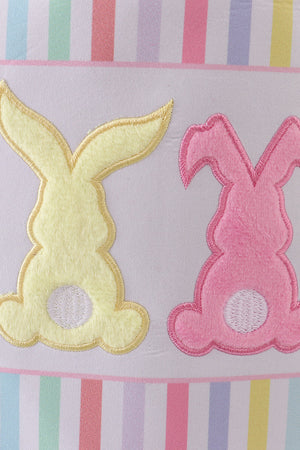 Easter stripe bunny basket