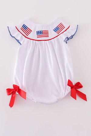 Flag embroidery bow bubble