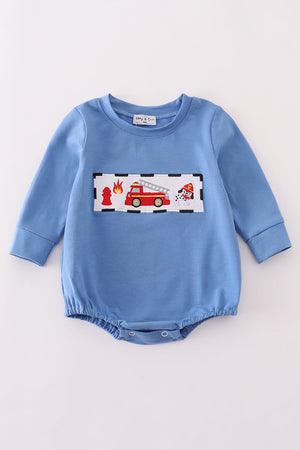 Blue fire fighter bubble