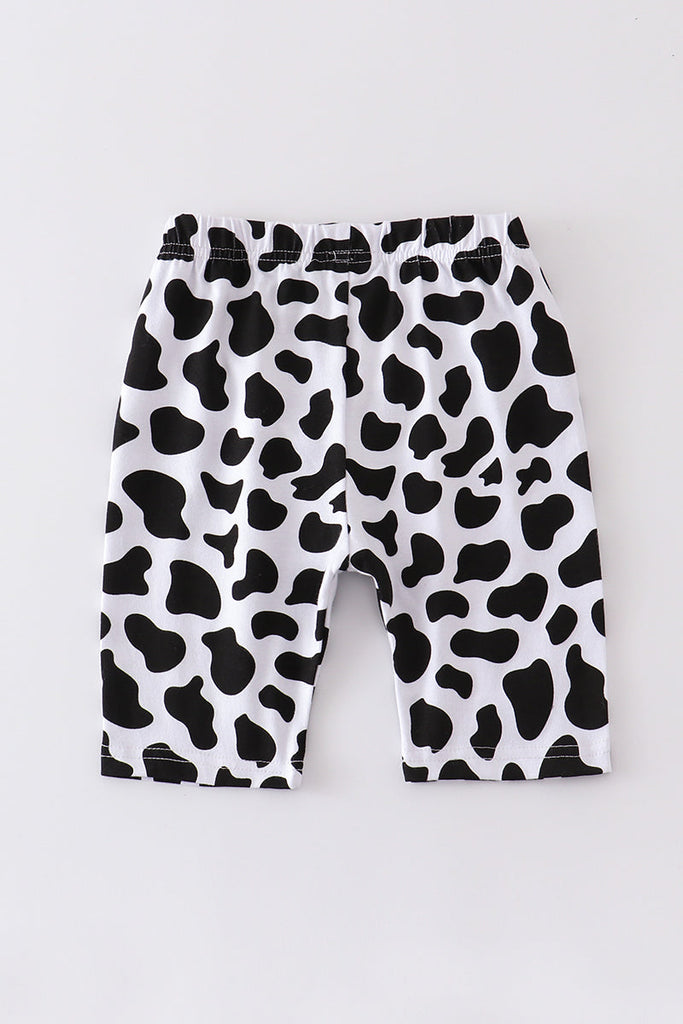 Cow print girl shorts