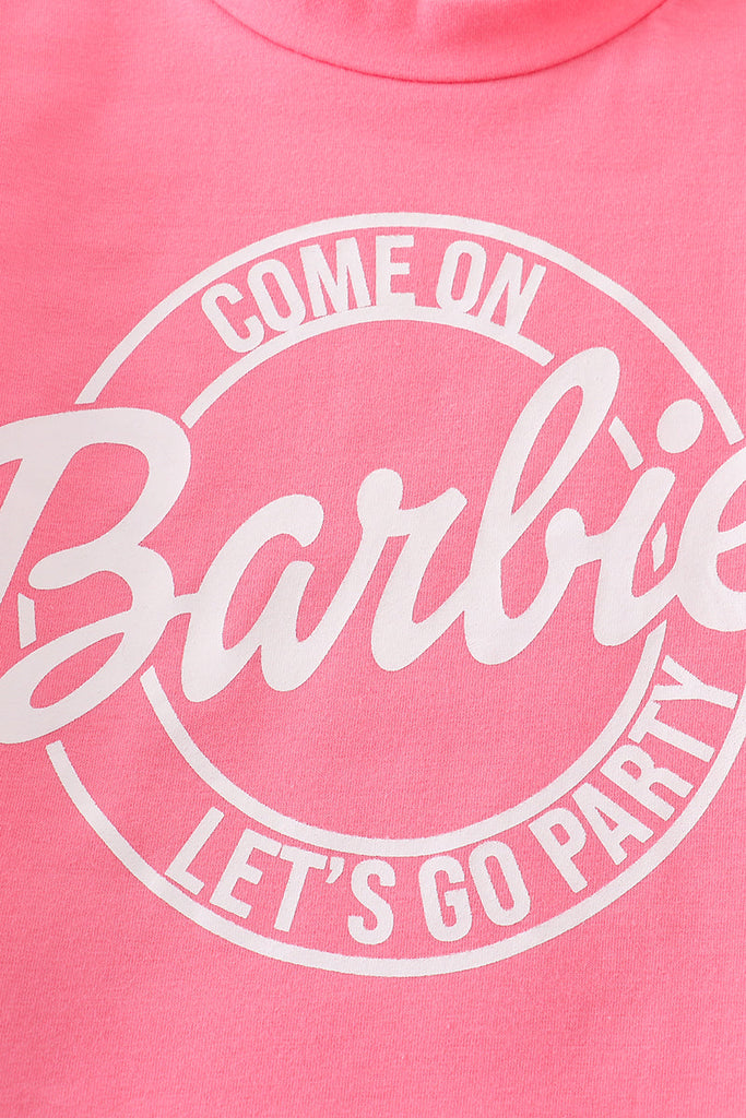 Pink barbie girl top