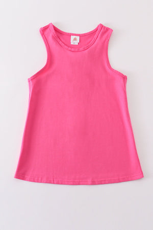 Hot pink blank basic teens dress