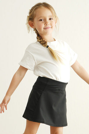 Black active sporty girl skirt