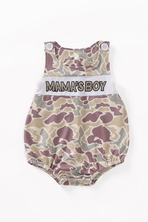 Camouflage print MAMA'BOY baby bubble