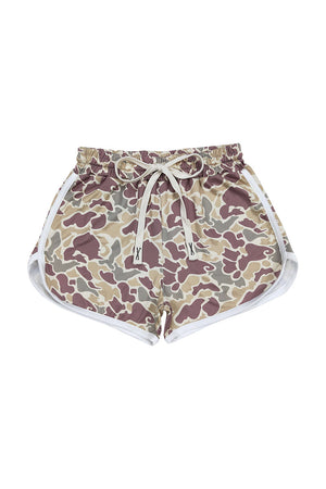 Camouflage print shorts mom & me