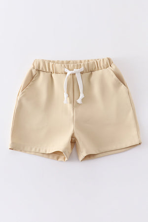 Premium Beige pocket shorts