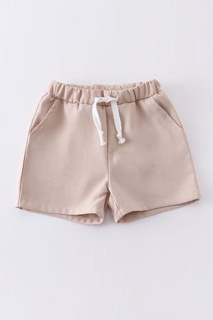 Premium Brown pocket boy shorts