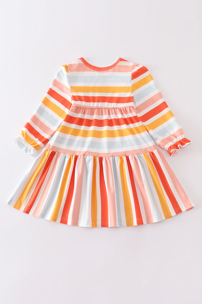 Multicolored stripe dress