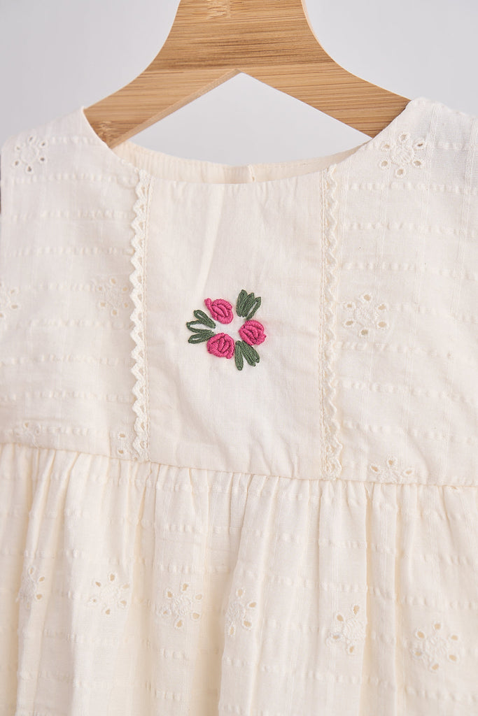 embroidered lace dress white Midi Ivory Square Neck Lace Embroidered Engagement Dress with Sleeves
