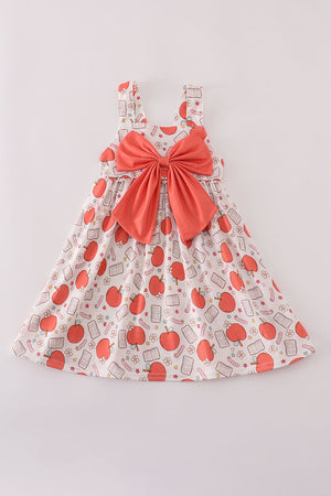 Apple bow strap dress
