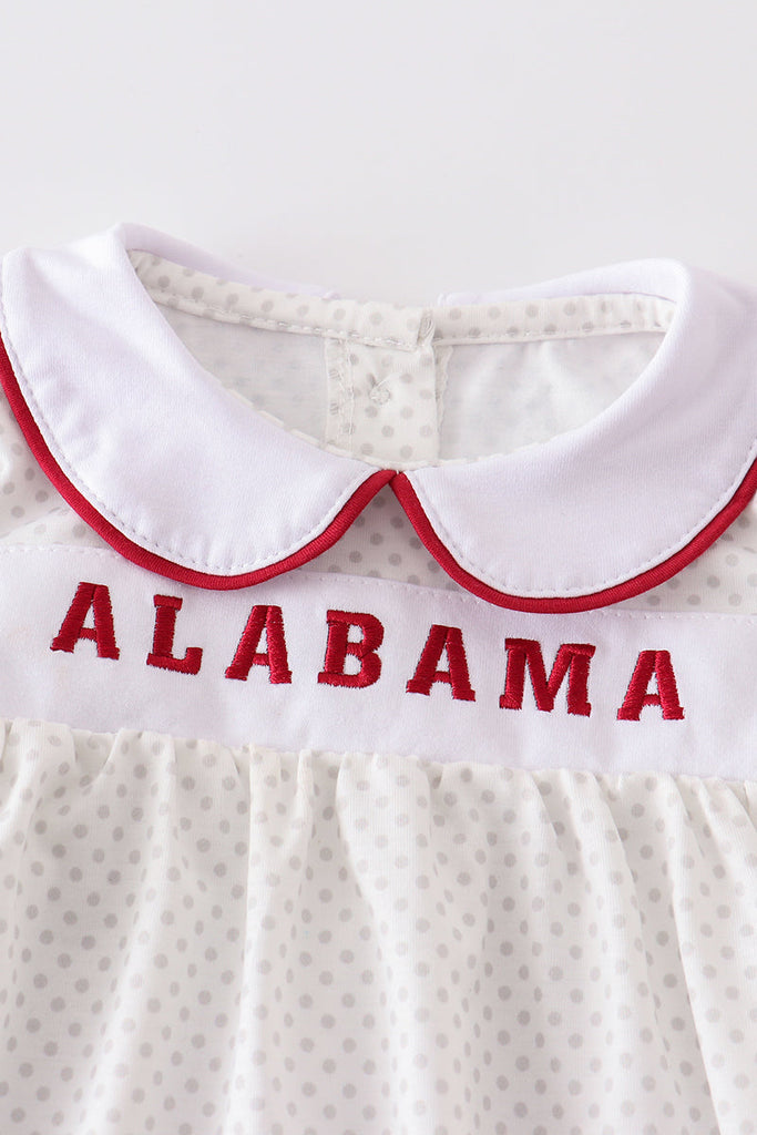 Alabama elephant embroidery baby girl set