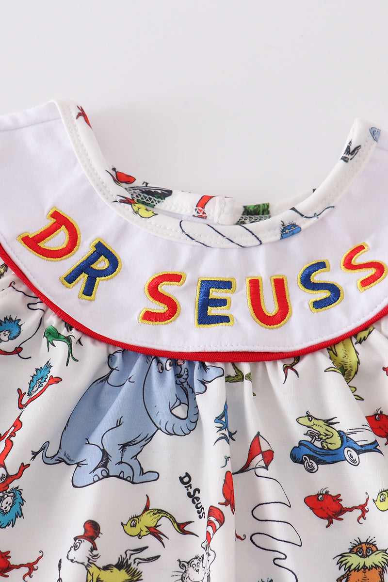 Dr.Seuss embroidery dress
