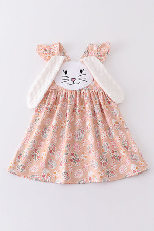 Easter bunny applique dress