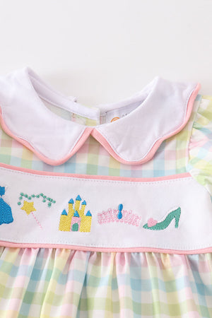 Castle princess embroidery baby set