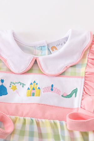 Castle princess embroidery girl bubble