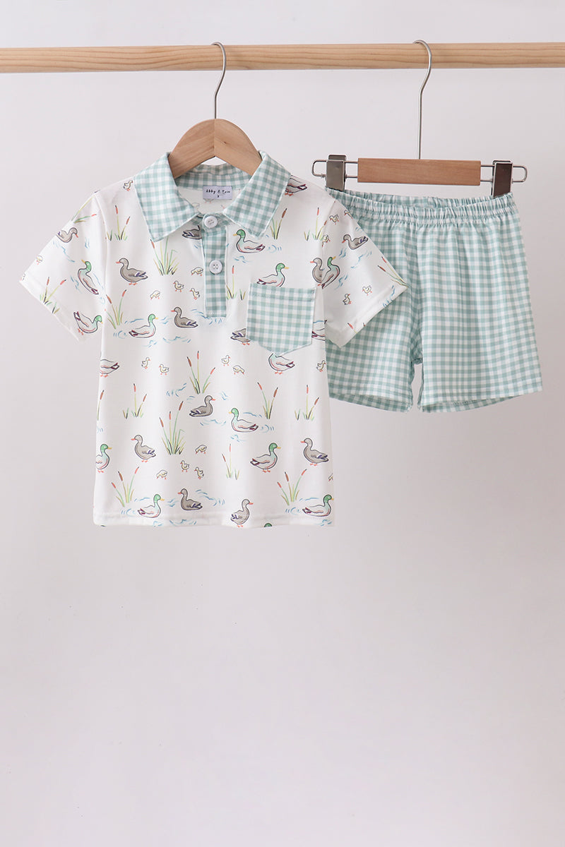 Green Duck Knit set