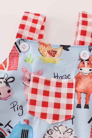 Farm animal boy bubble