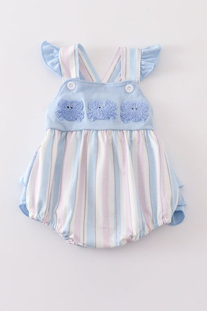 Crab french knot stripe girl bubble