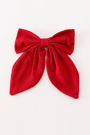 Maroon hair sailor bow