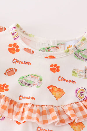 Auburn football baby girl set