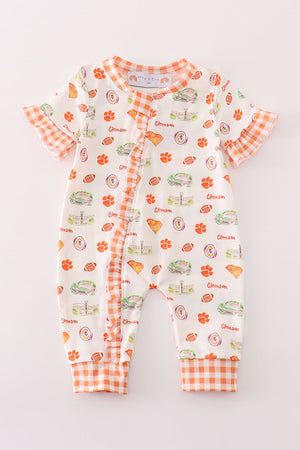 Auburn football baby girl romper