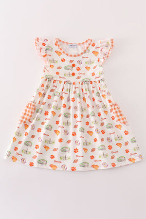 Auburn football baby girl dress