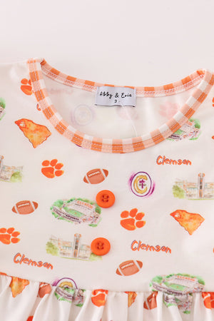 Auburn football baby girl dress