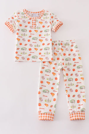 Auburn football baby boy pajamas set