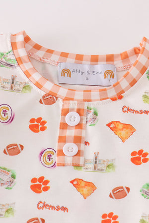 Auburn football baby boy pajamas set