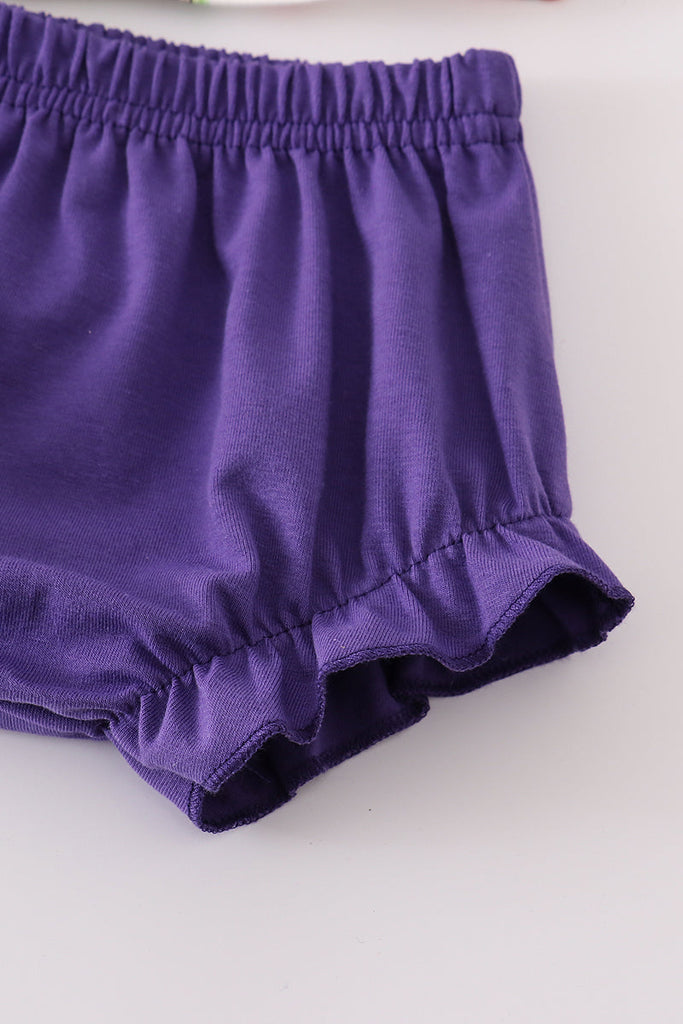 Purple geaux tiger baby girl set HoneyBean