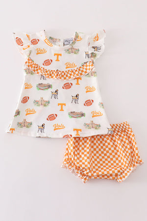 Tennessee football baby girl set