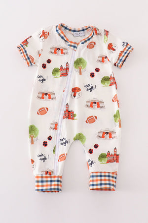 Auburn football tiger boy romper