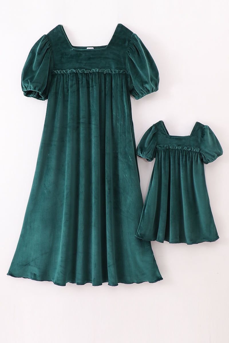 Forest Velvet mom&me Dress XL