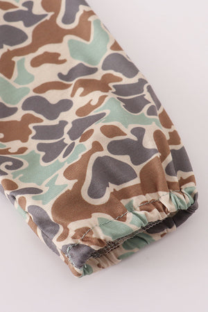 Camouflage duck embroidery hoodie