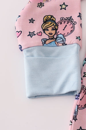 Pink princess bamboo pajamas romper