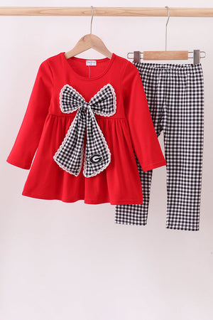 Georgia lace bow pants set