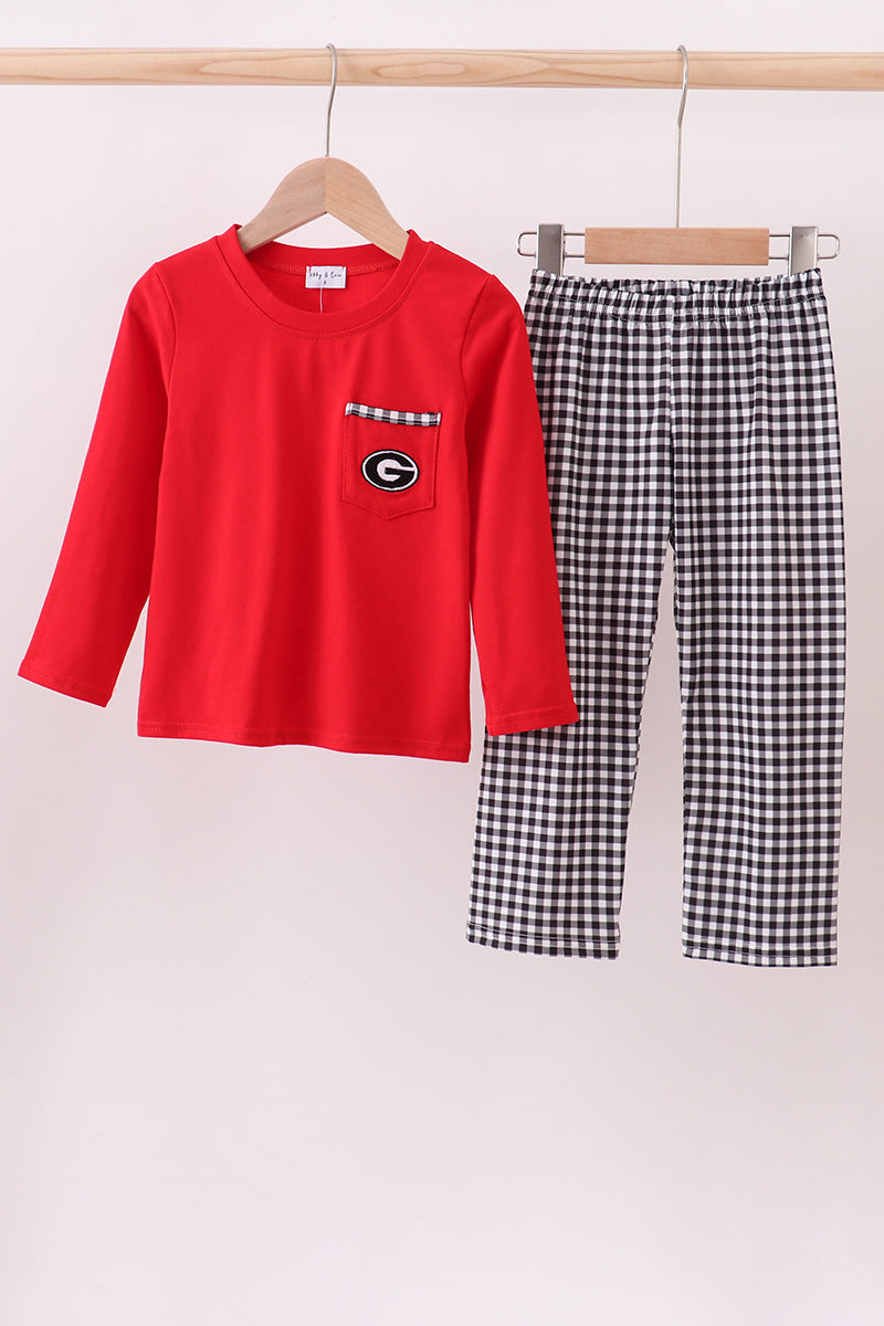 Georgia gingham pants set