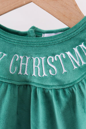 Forest merry christmas embroidery bubble